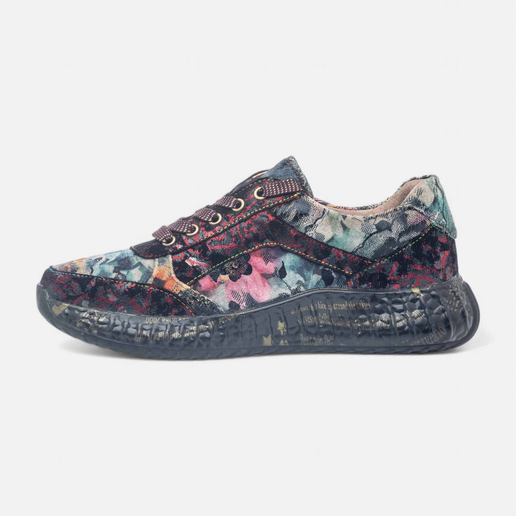 Baskets basses Femme bordeaux