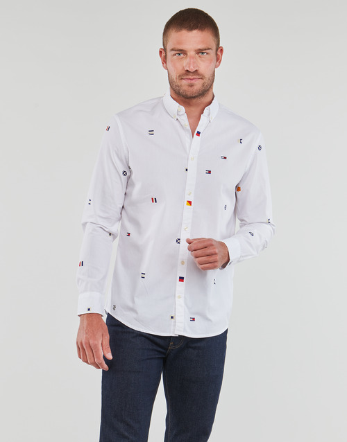 Tommy Jeans - TJM CLSC FLAG CRITTER SHIRT Blanco