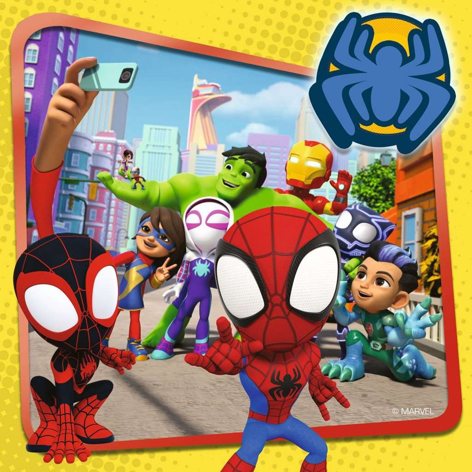 Ravensburger - PuslespilSpidey's Adventures 3x49 brikker