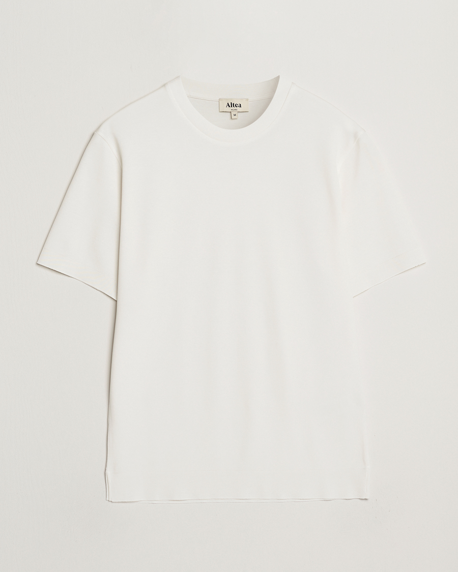 Altea Jersey Piquet T-Shirt Off White