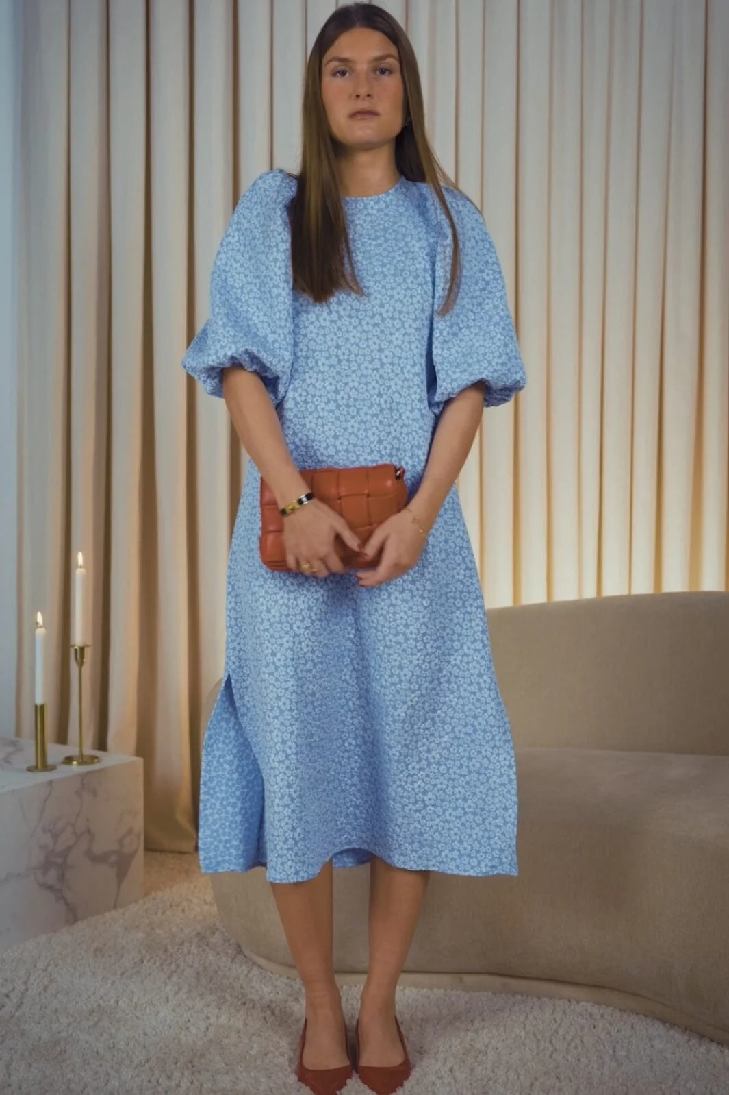Noella Reno Pastis Long Dress light blue