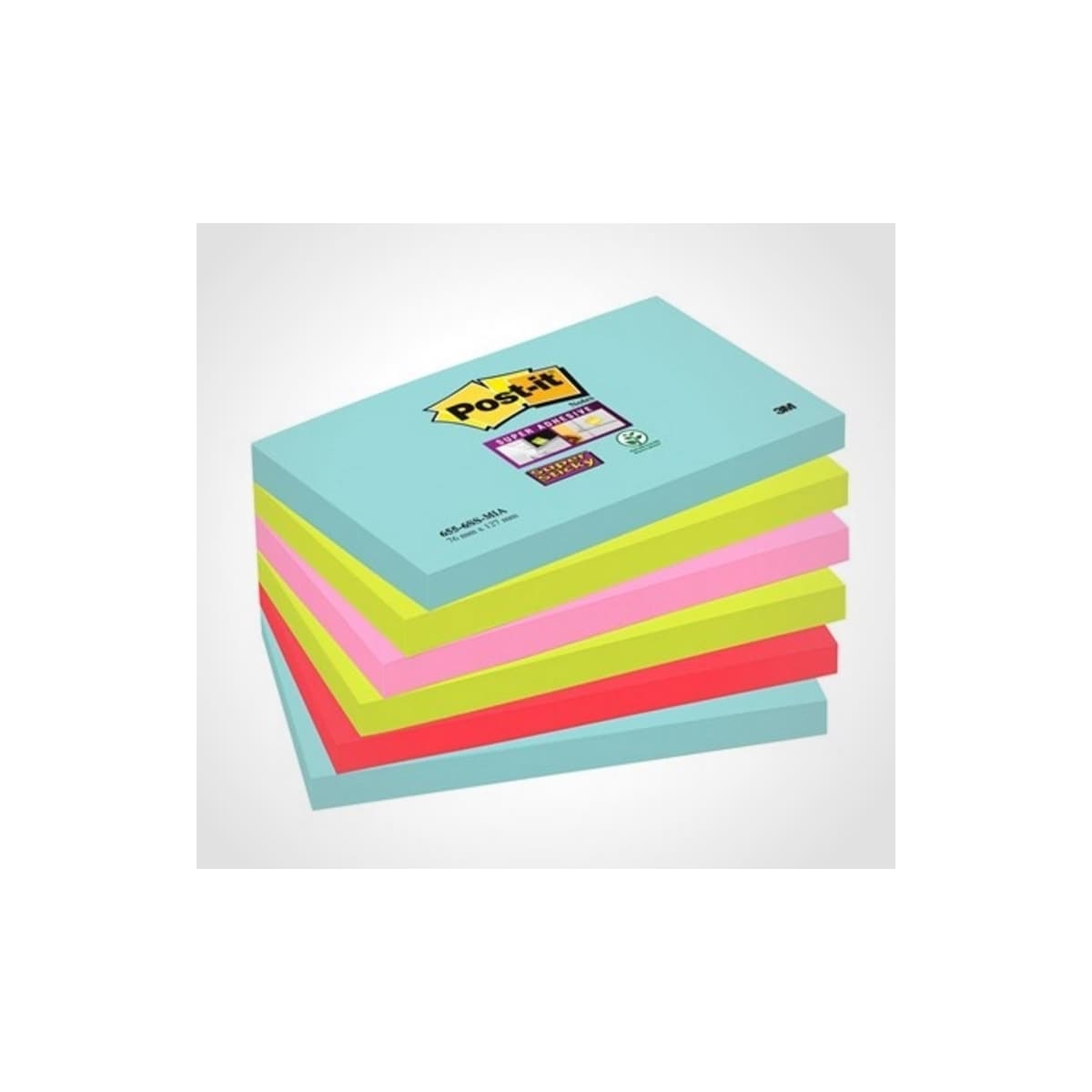 3M Post-it Super-Sticky stafettpinne 76 x 127 mm
