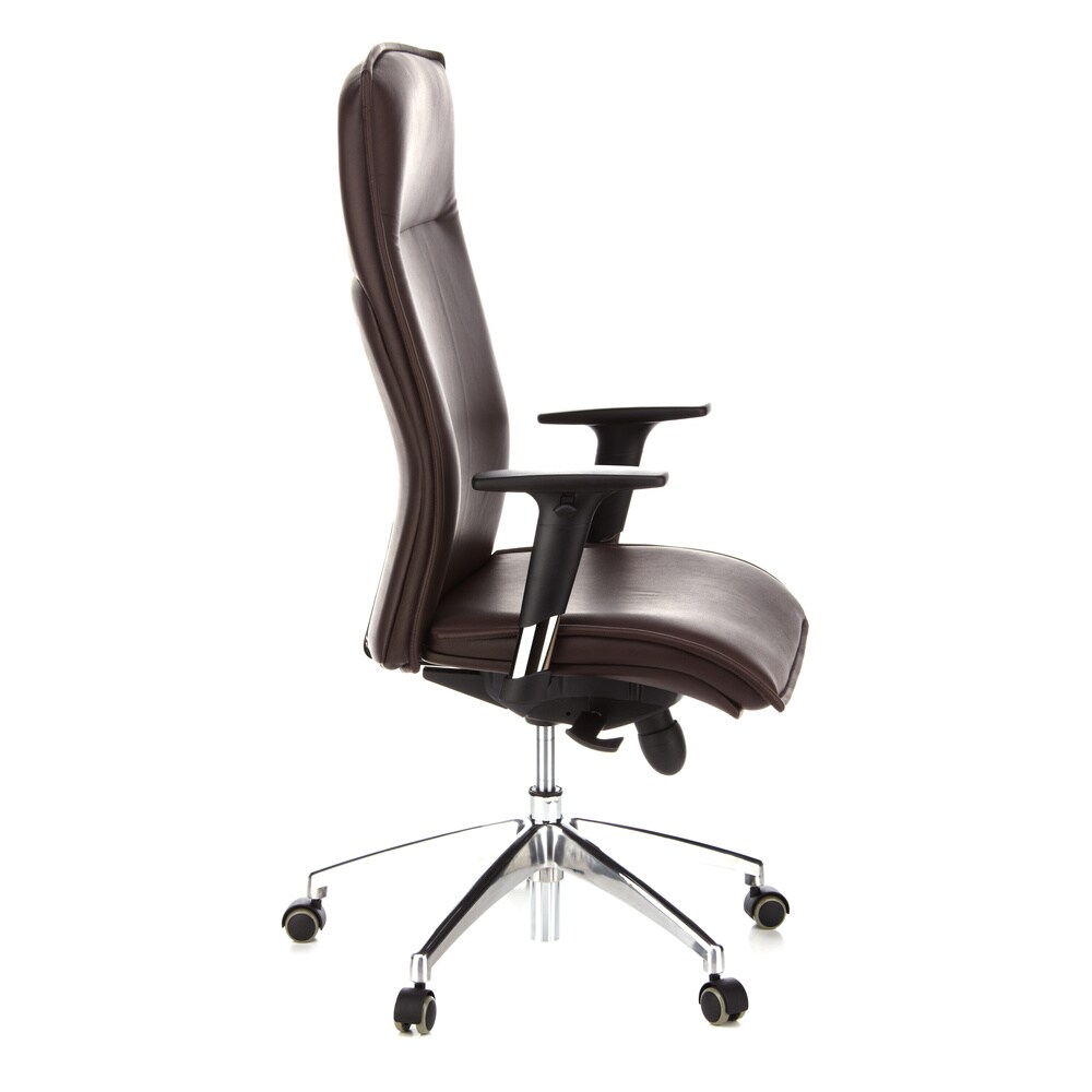 Luxus Chefsessel MURANO 20 Leder mit Armlehnen (höhenverstellbar) hjh OFFICE