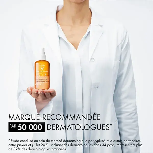 Vichy Capital Soleil Água Protetora Solar para um Bronzeado Sublime FPS 50 200ml