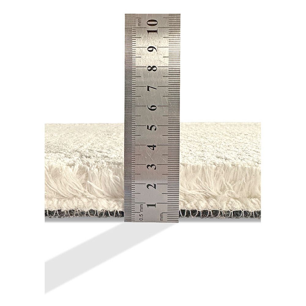 GULVTEPPE SOFT TOUCH Ø130CM NATURHVIT