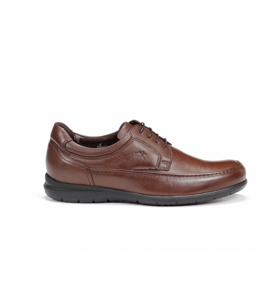 Sapatos de couro marrom Fluchos Luca 8498