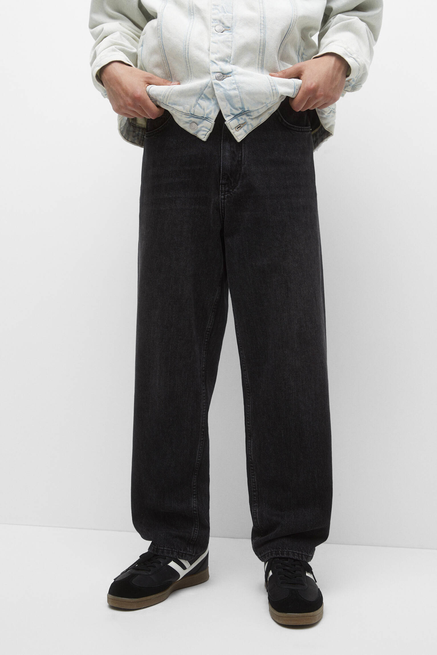 CALÇA JEANS BAGGY FIT - NEG-DELAV