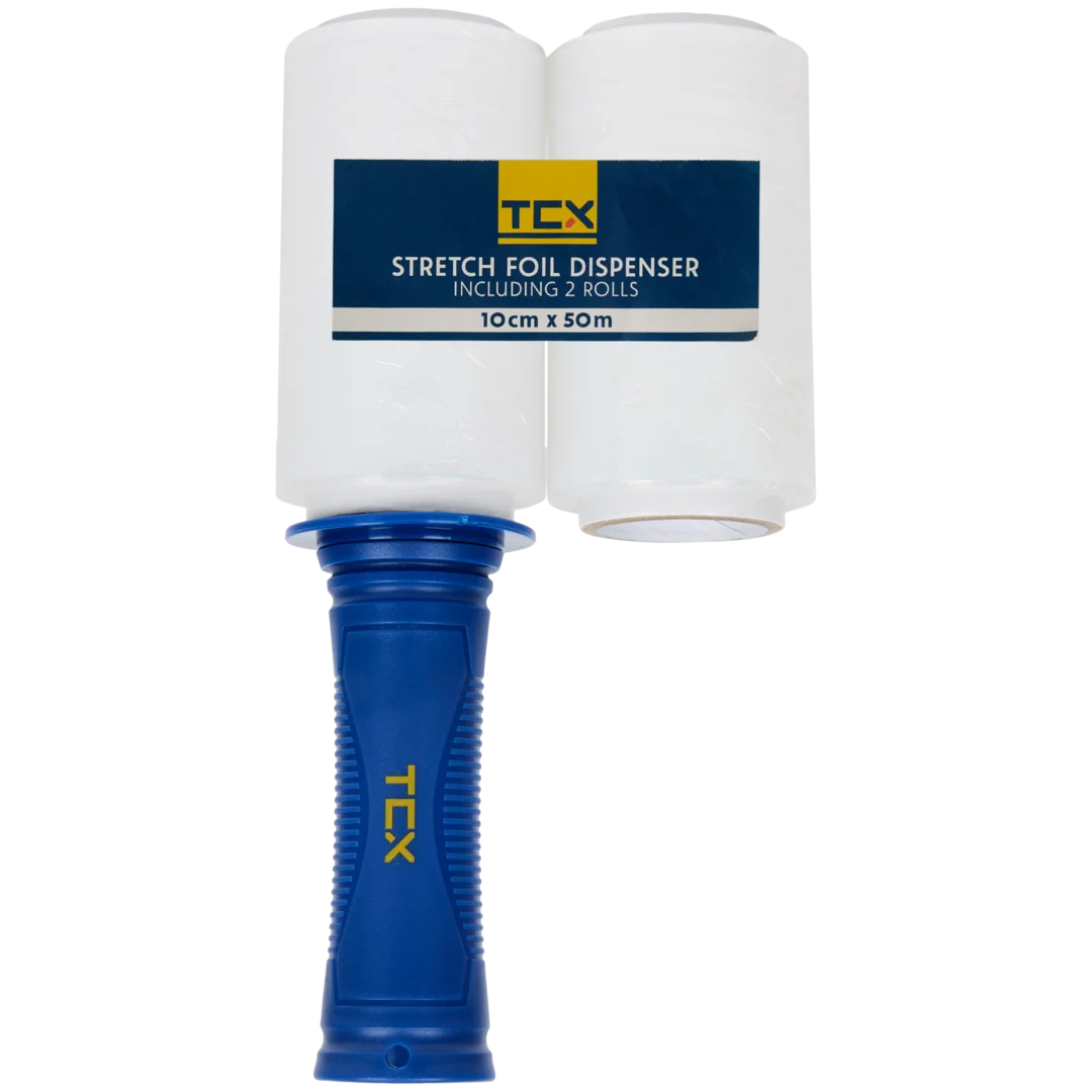 TCX stretchfolie met dispenser 2 stuks | 50 m x 10 cm