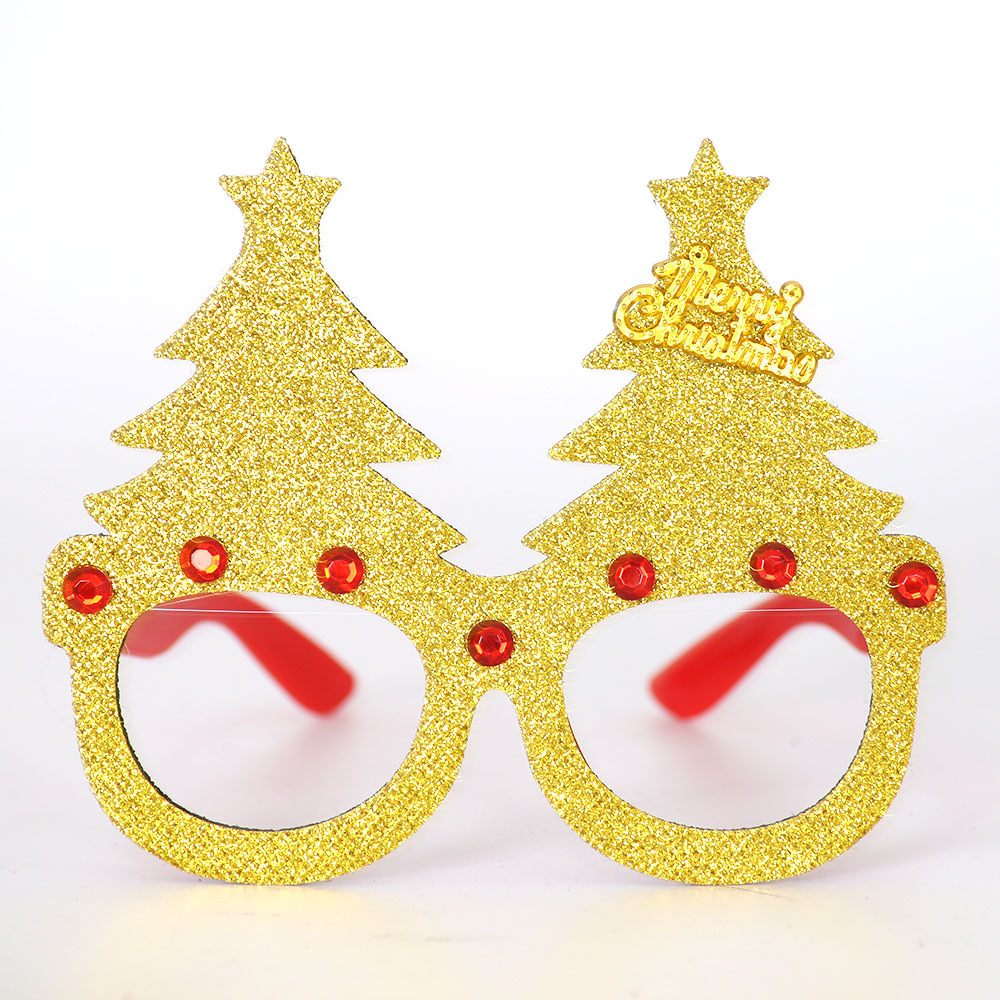 (4er Set) Photo Booth Weihnachts Brillen Party Fotorequisiten Foto Accessoires Dekorationen für lustige Bilder - Rentier