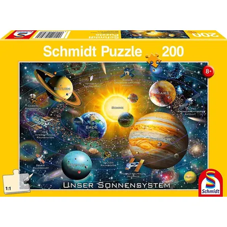 Schmidt Spiele KinderPuzzle - Unser Sonnensystem, 200 Teile
