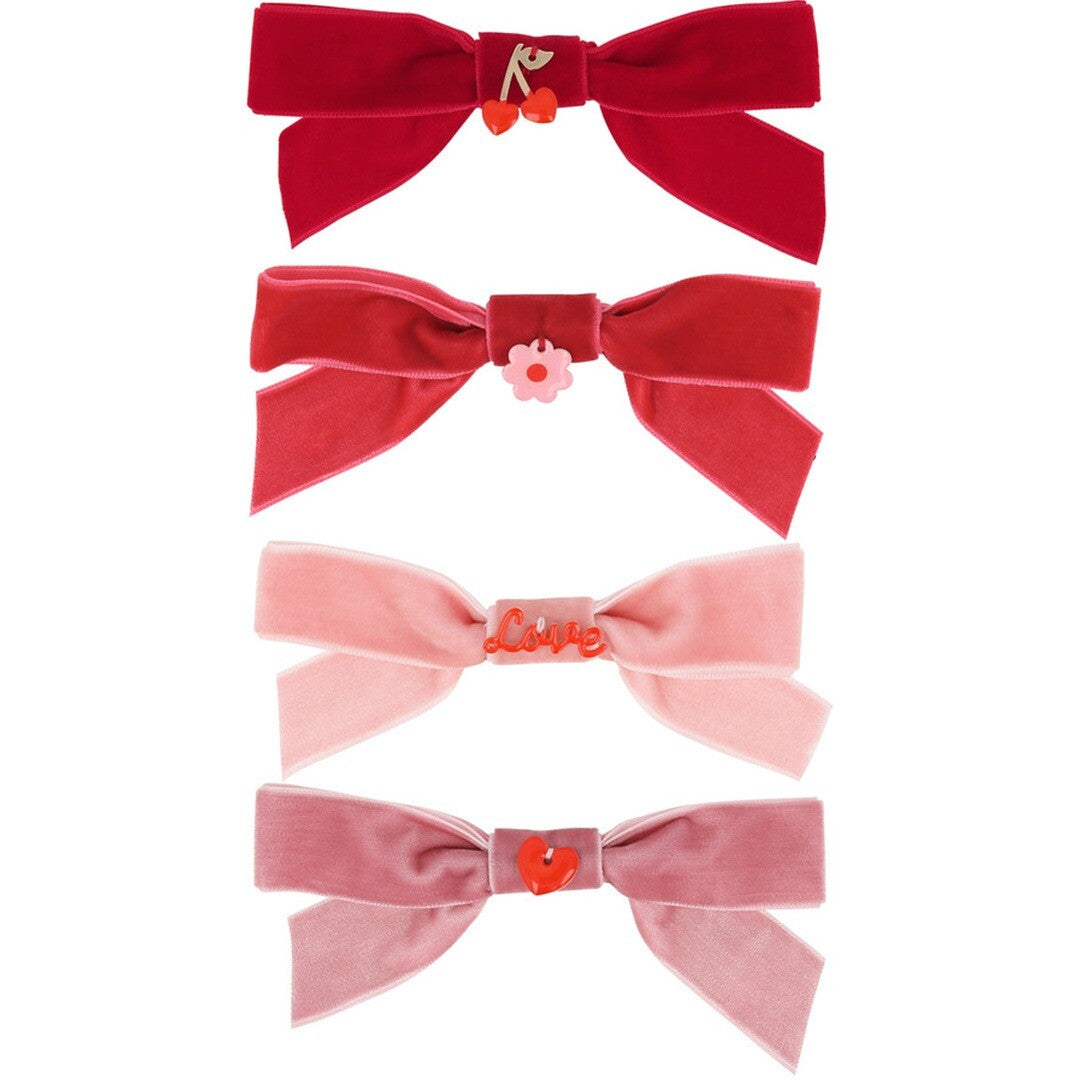 Meri meri haarclips strikjes valentijn - 4st