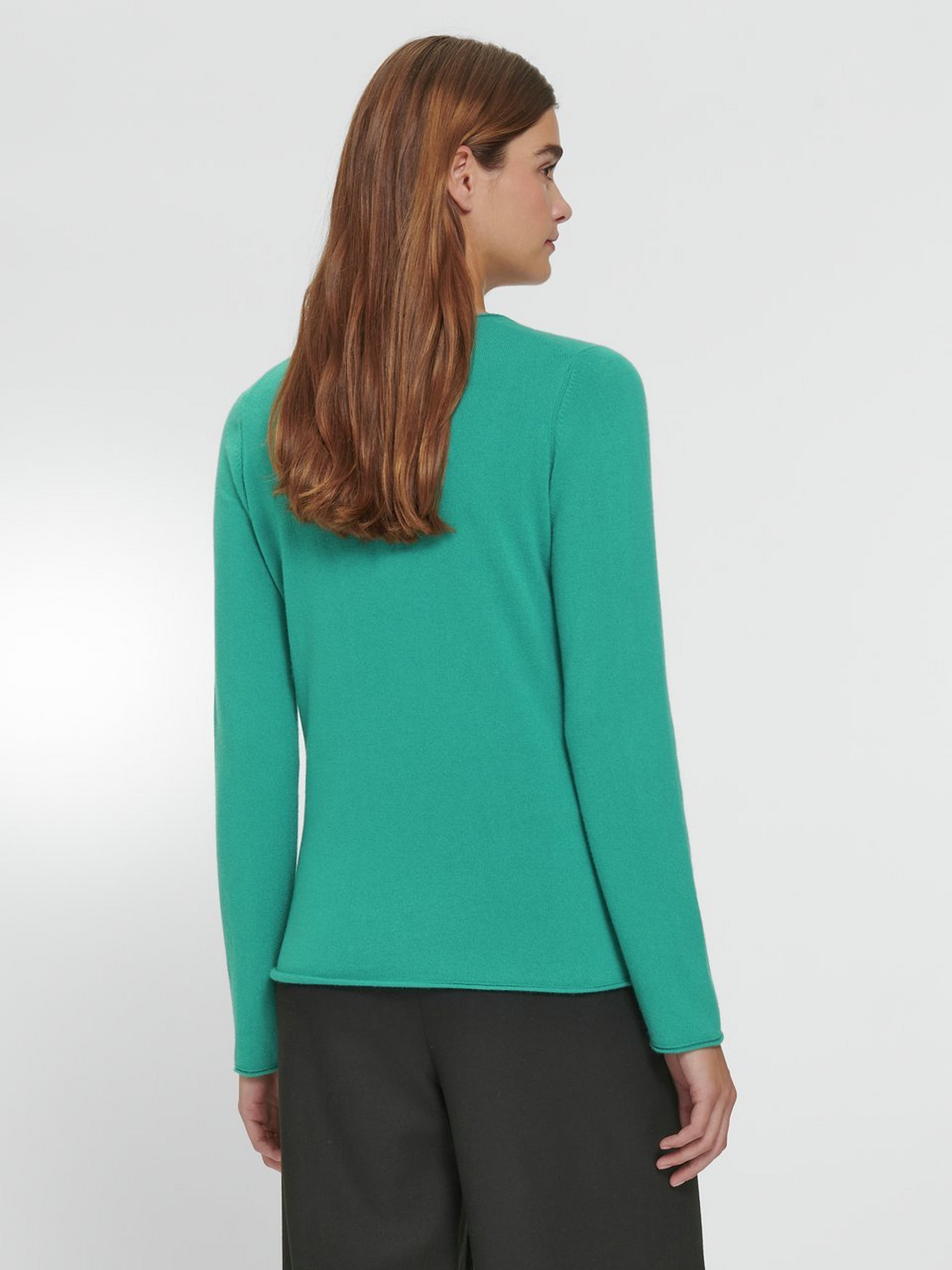 Rundhals-Pullover aus 100% Kaschmir
