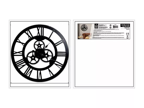 Horloge Engrenage 70cm