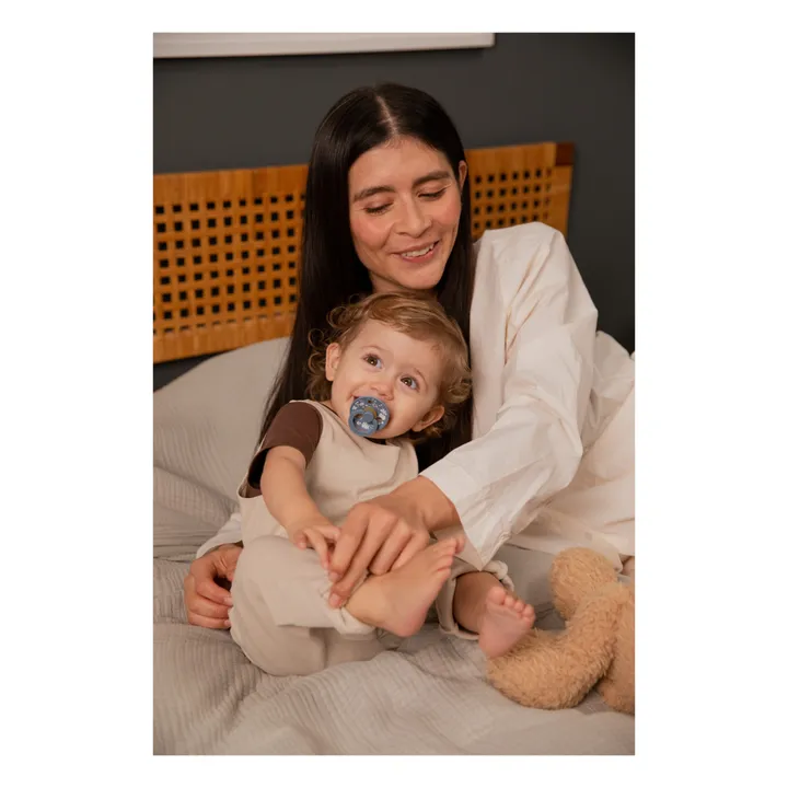 Bibs Tétines en caoutchouc naturel Bibs x Liberty - Set de 2 | Bleu ciel