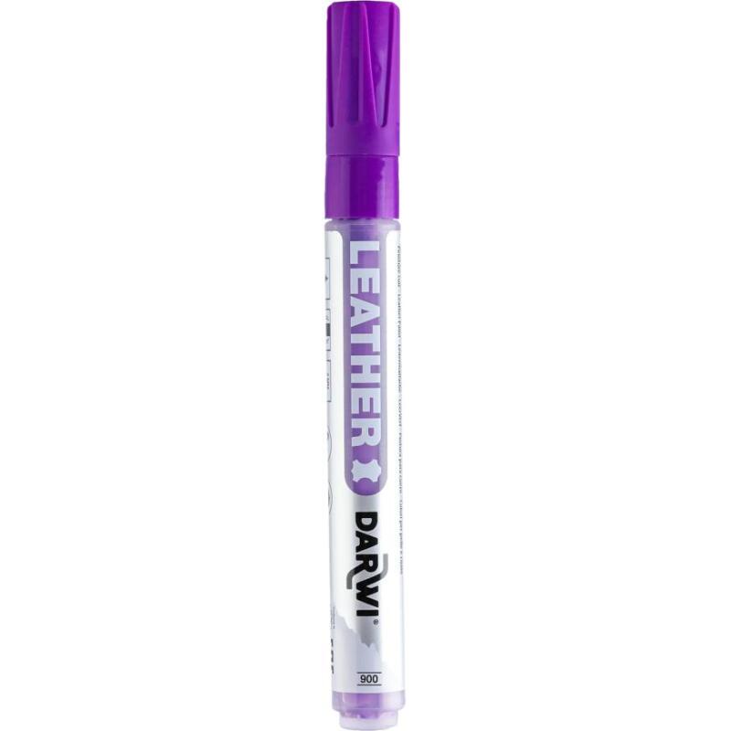 DARWI Marqueur Peinture sur Cuir Pointe Conique Fine 2mm - Violet