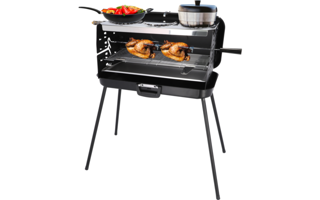 Berger 3-Flammen Koffergasgrill Schwarz