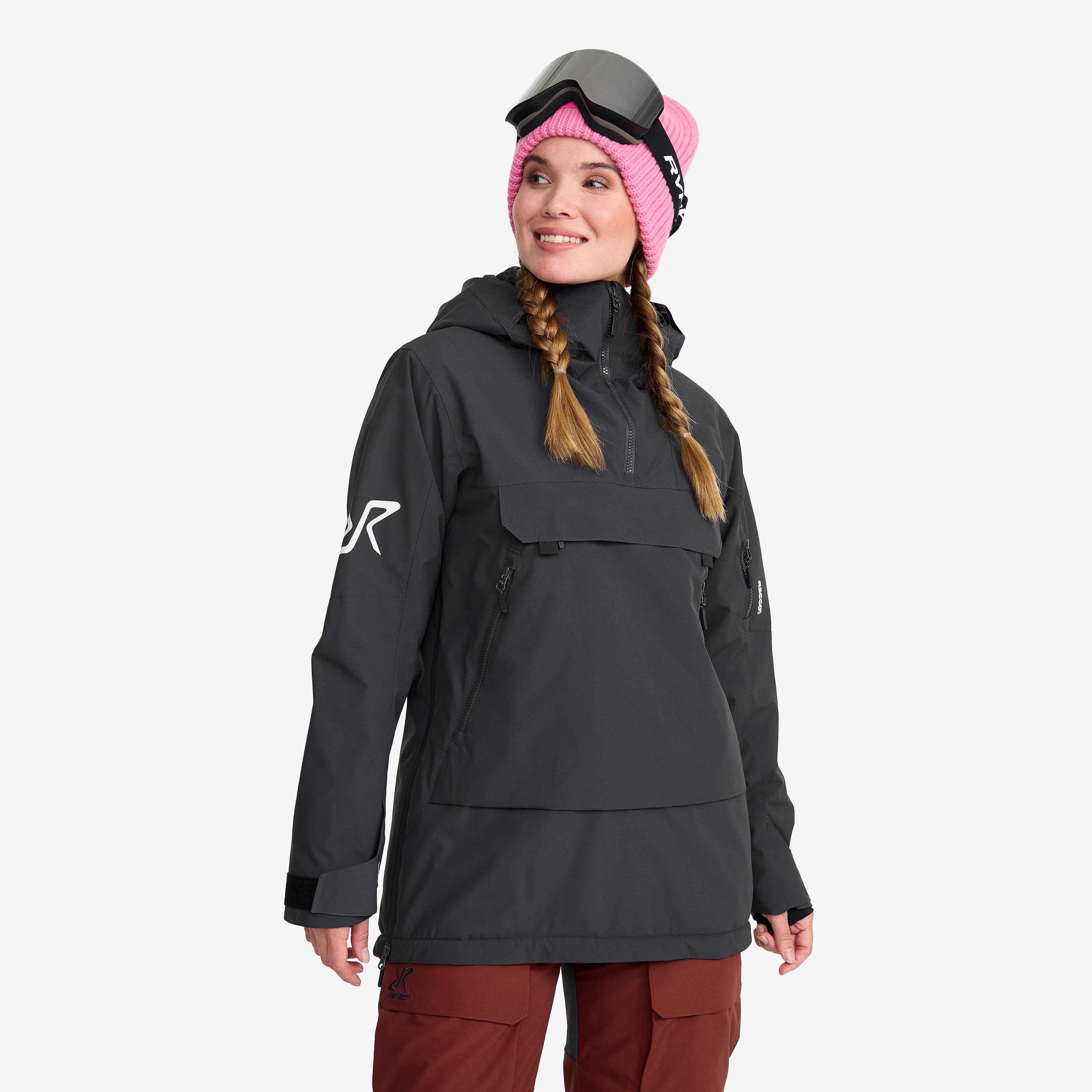 Halo 2L Insulated Ski Anorak Dame Anthracite
