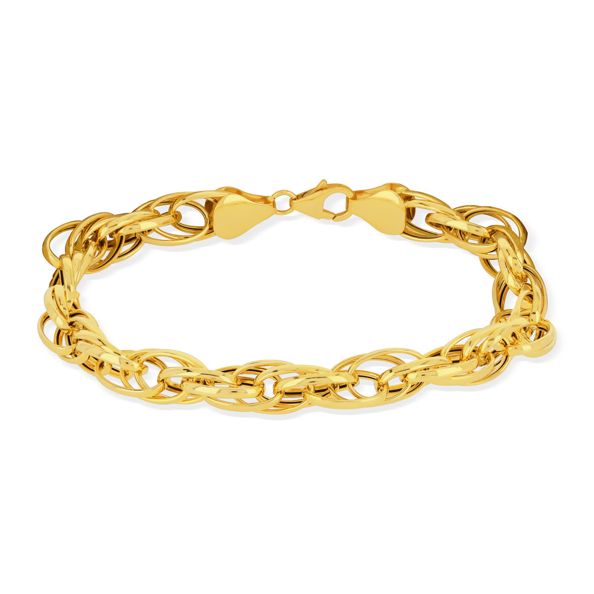 Bracelet or jaune 750 18,5 cm
