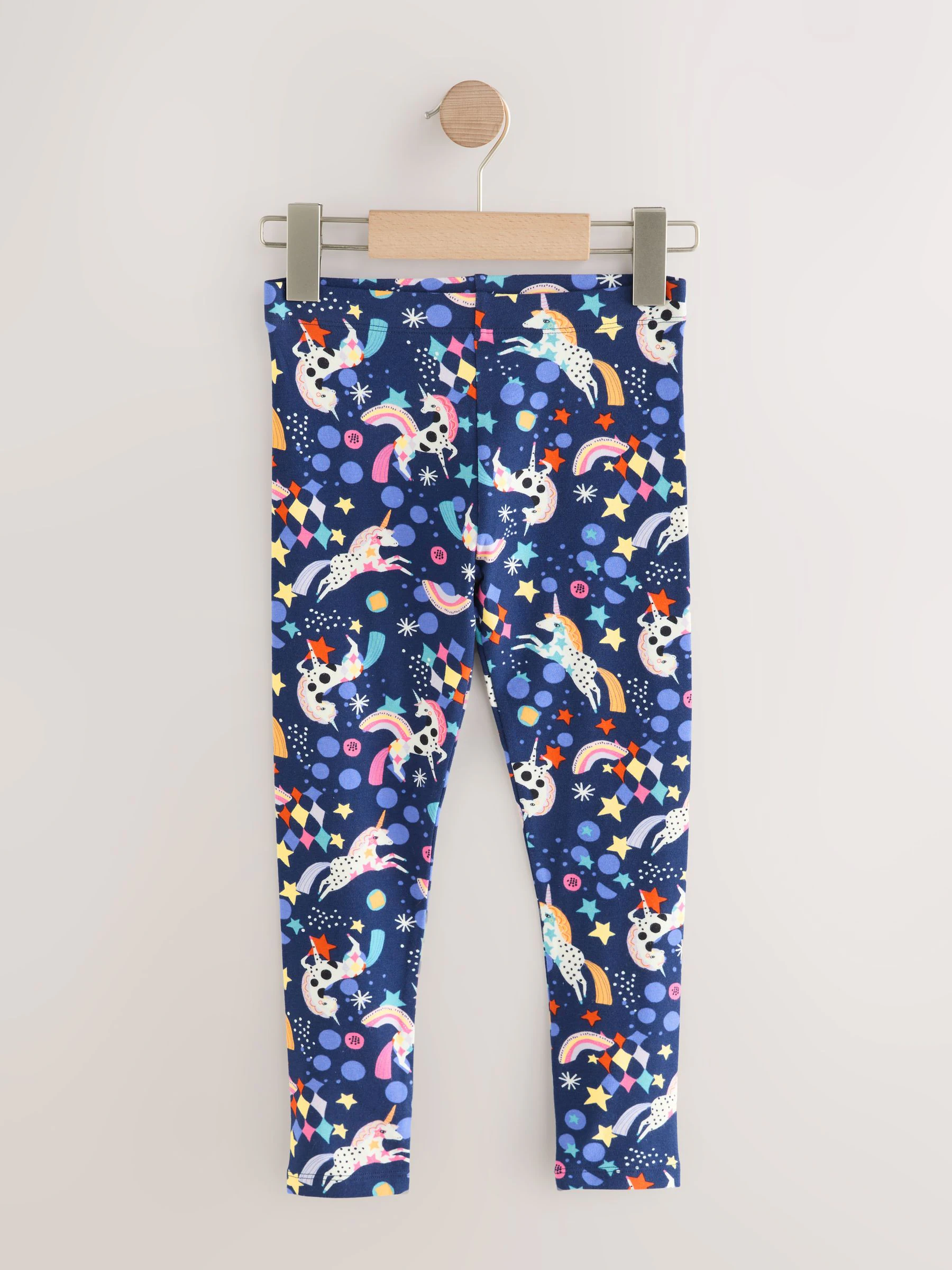 Marineblauwe Regenboog Eenhoorn - Legging (3-16 jr)