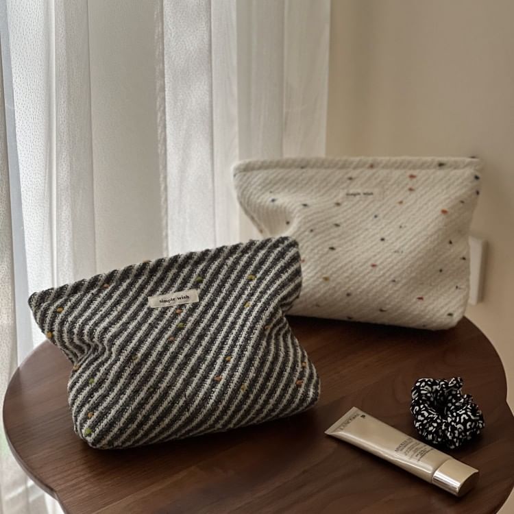Minafox - Gestippelde make-uptas / Gestreepte make-uptas