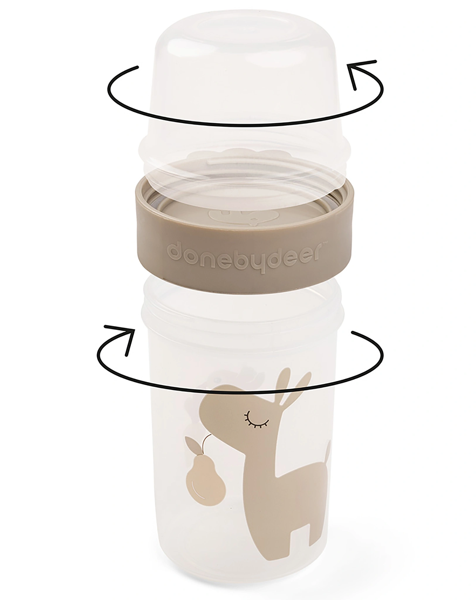 Snackbehälter TO GO - 2-WAY: LALEE (150+320ml) in sand
