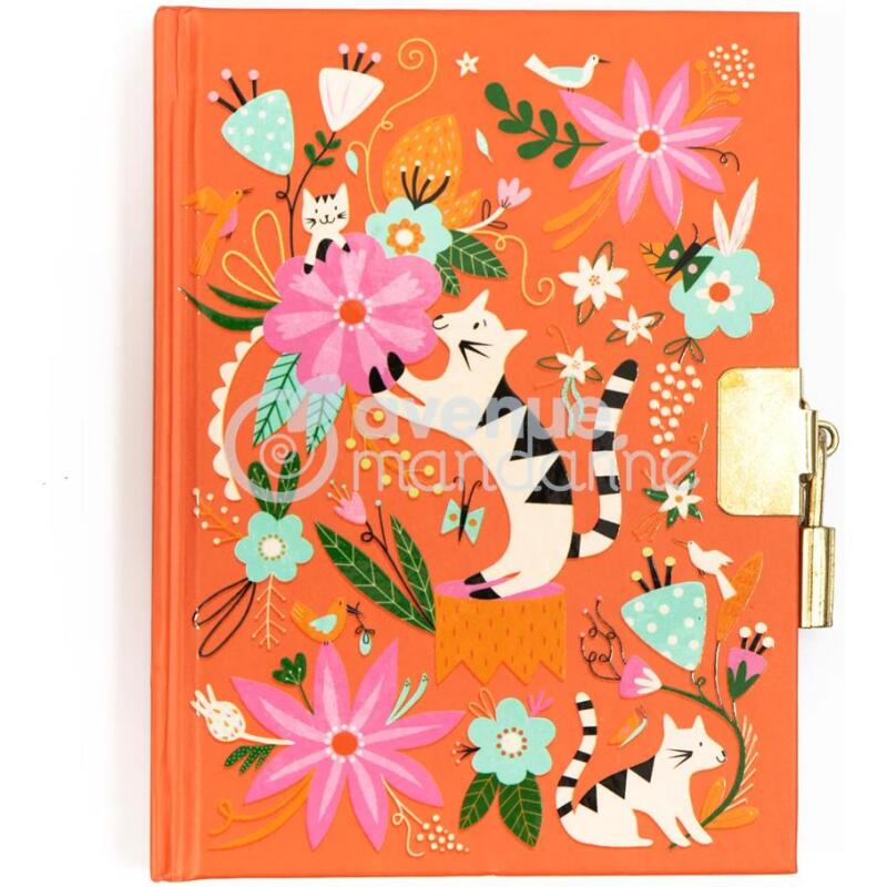 Journal intime, Chats et fleurs - Multicolore