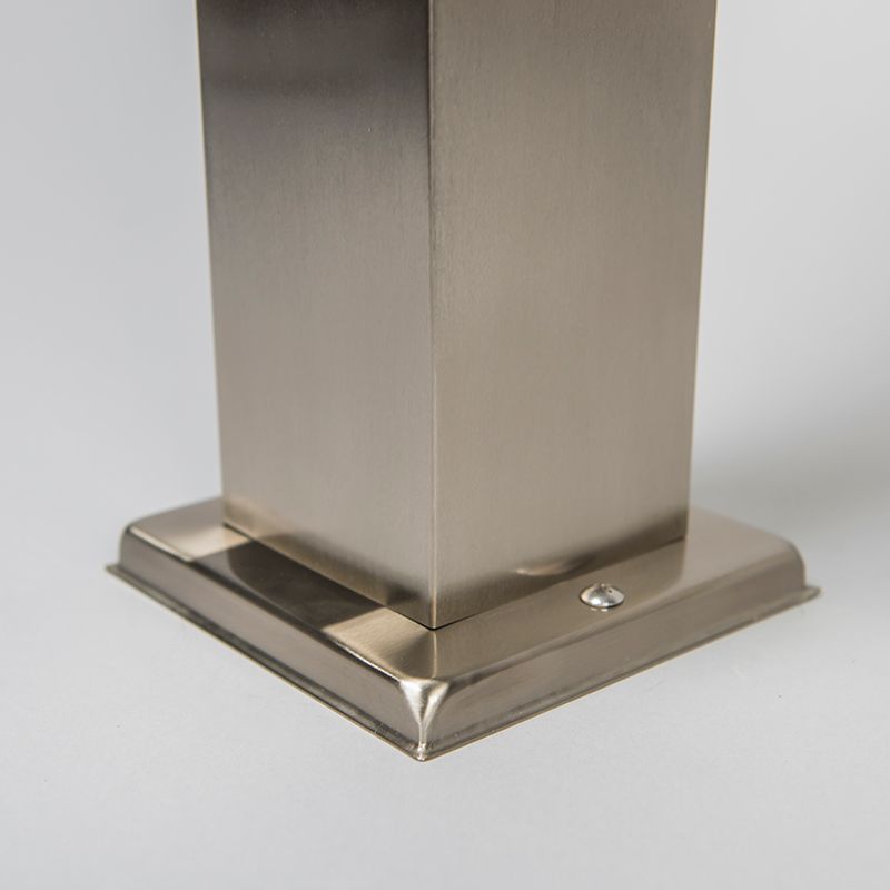 Buitenlamp staal 45cm IP44 - Malios met grondpin en kabelmof