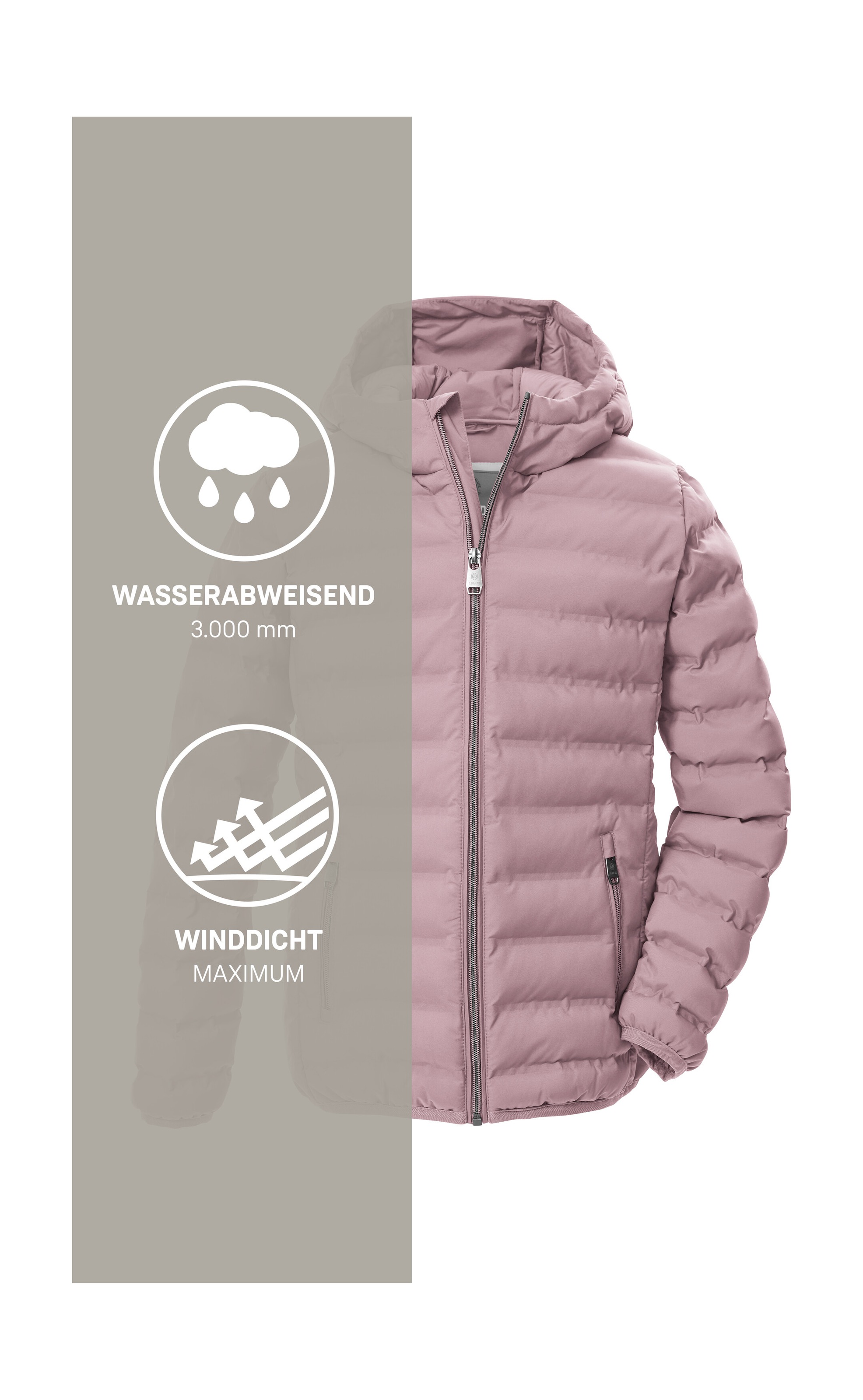 G.I.G.A. DX by killtec Steppjacke »Mädchen Steppjacke OOGW 2« Leichte. winddichte Mädchen Steppjacke, wasserabweisend