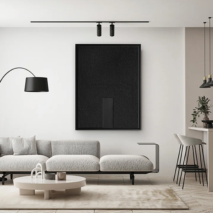 Studio Mykoda - SAHAVA Shadow 3, 60 x 80 cm, weiss / Rahmen weiss