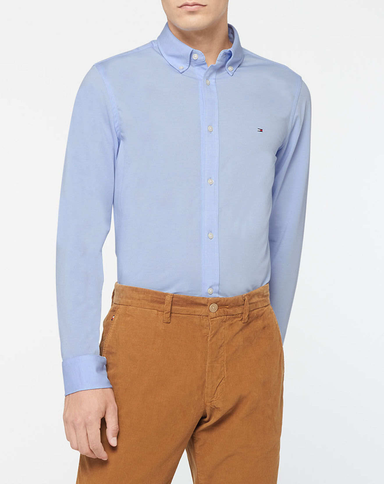 Tommy Hilfiger Chemise Slim 1985 Solid bleu ciel