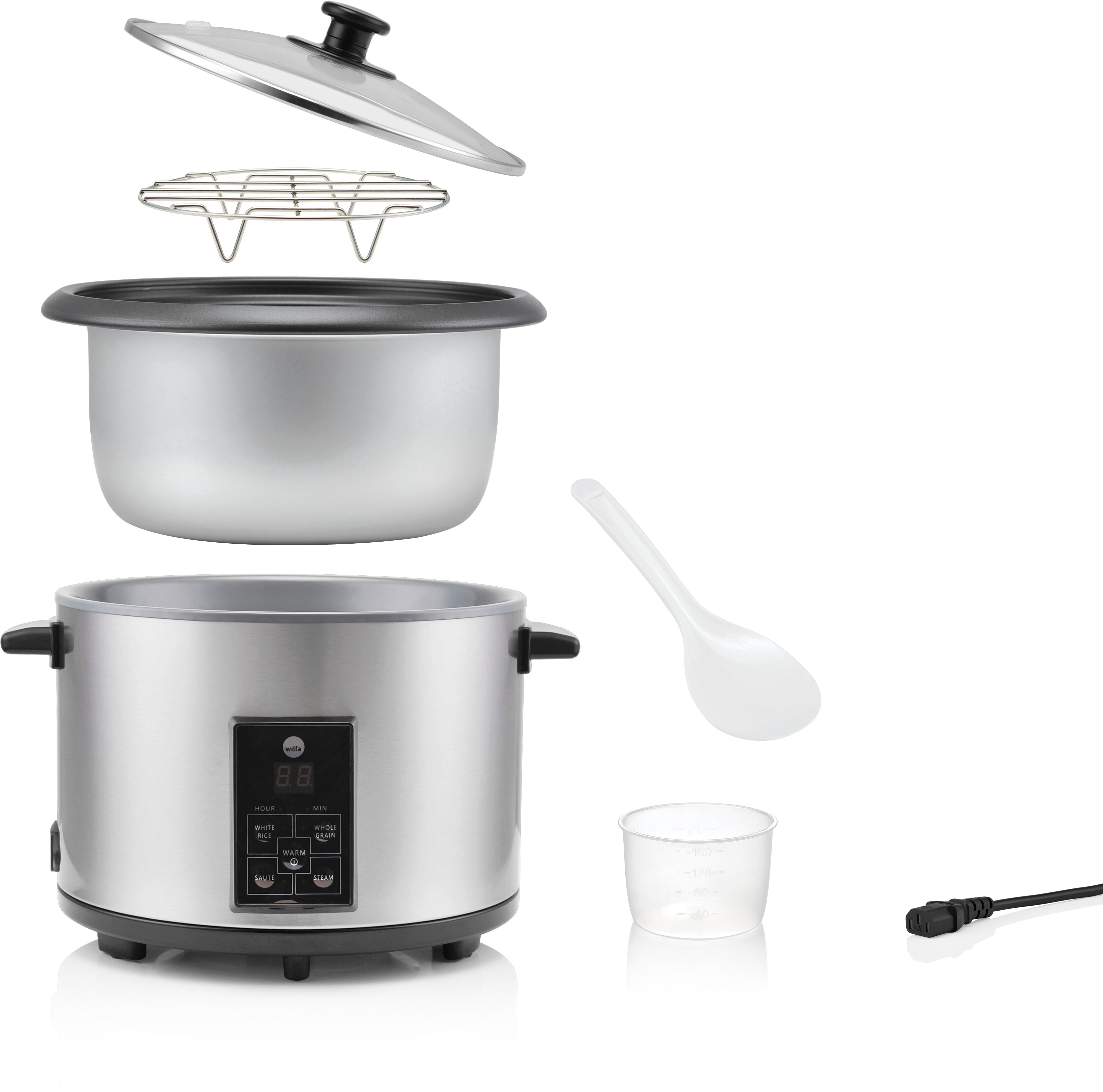 WILFA Reiskocher GOHAN, 4 Liter, 700W, RC-10CD, silber
