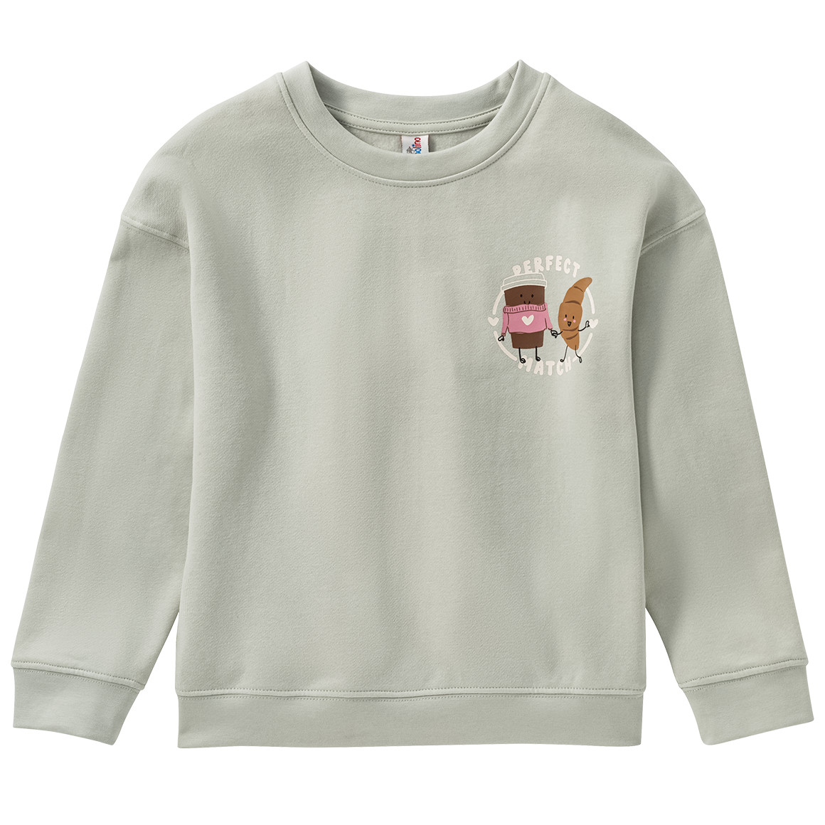 Topolino Kinder Sweatshirt  mit lustigem Print mintgrün