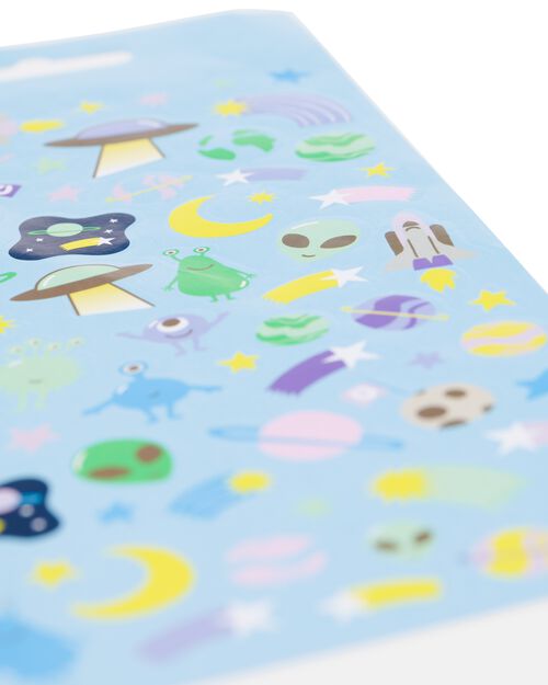 3 feuilles d’autocollants étoiles 19x10