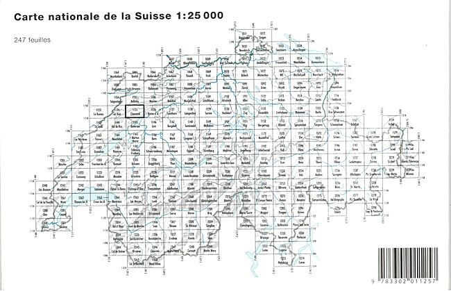 BUNDESAMT - 1125 CHASSERAL ECHELLE 1 25 000