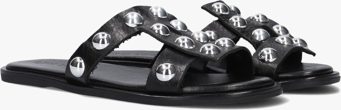 zwarte lina locchi slippers l1132