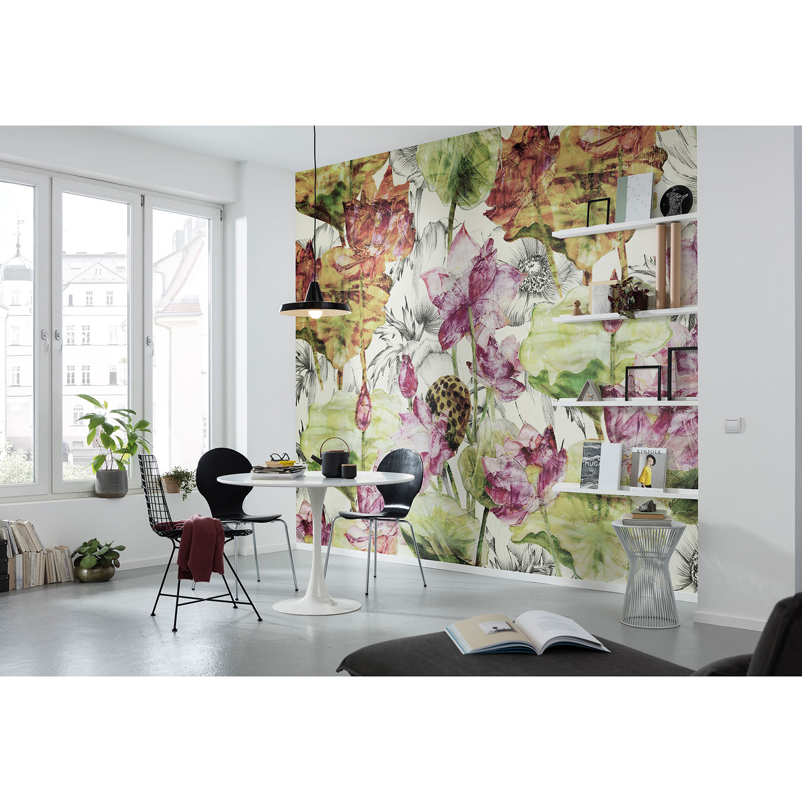 Vlies-Fototapete LOTUS - bunt - 368x248 cm
