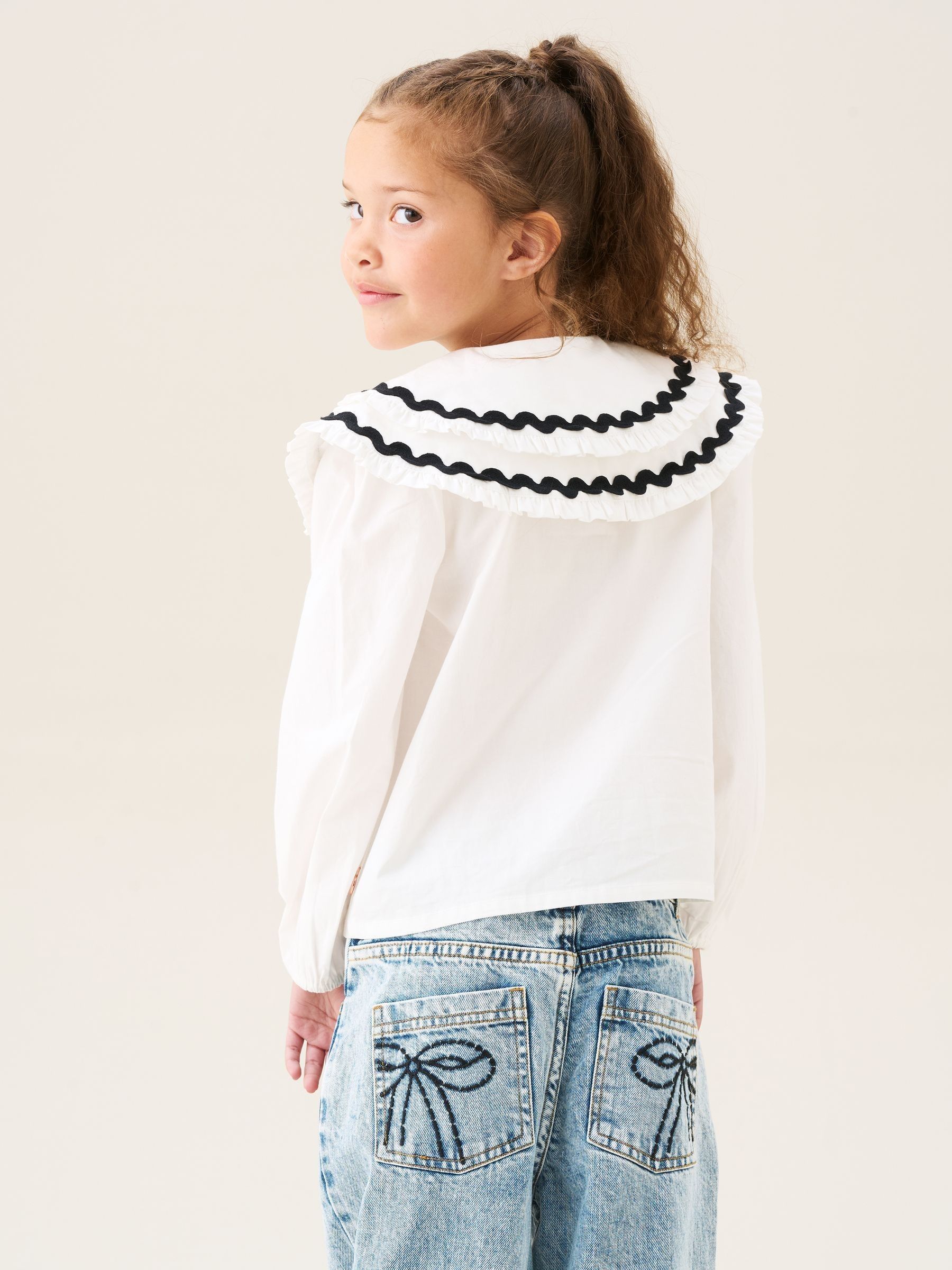 Angel & Rocket Leonie Double Collar Spot Blouse