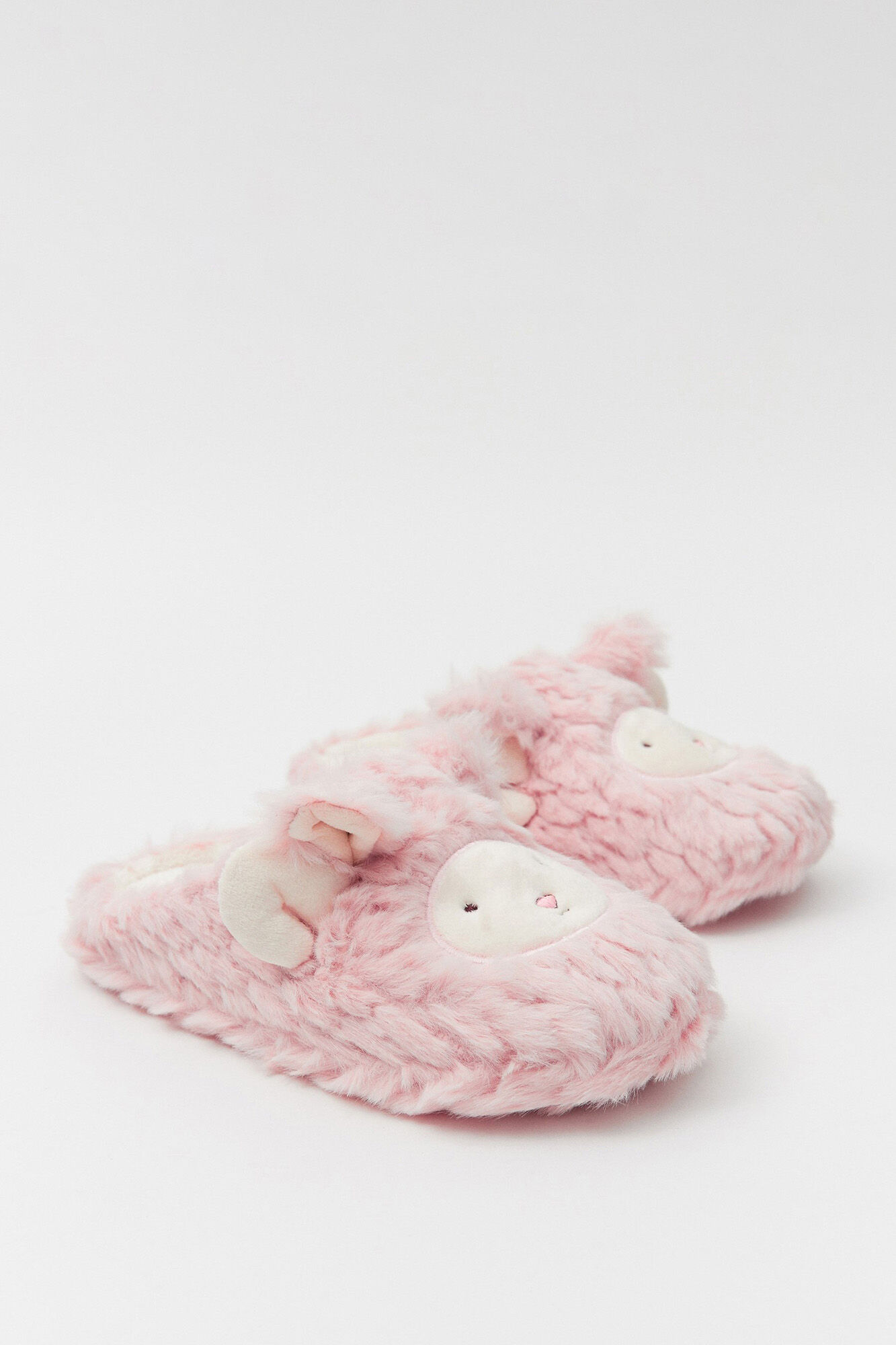 Botas de pele de carneiro rosa