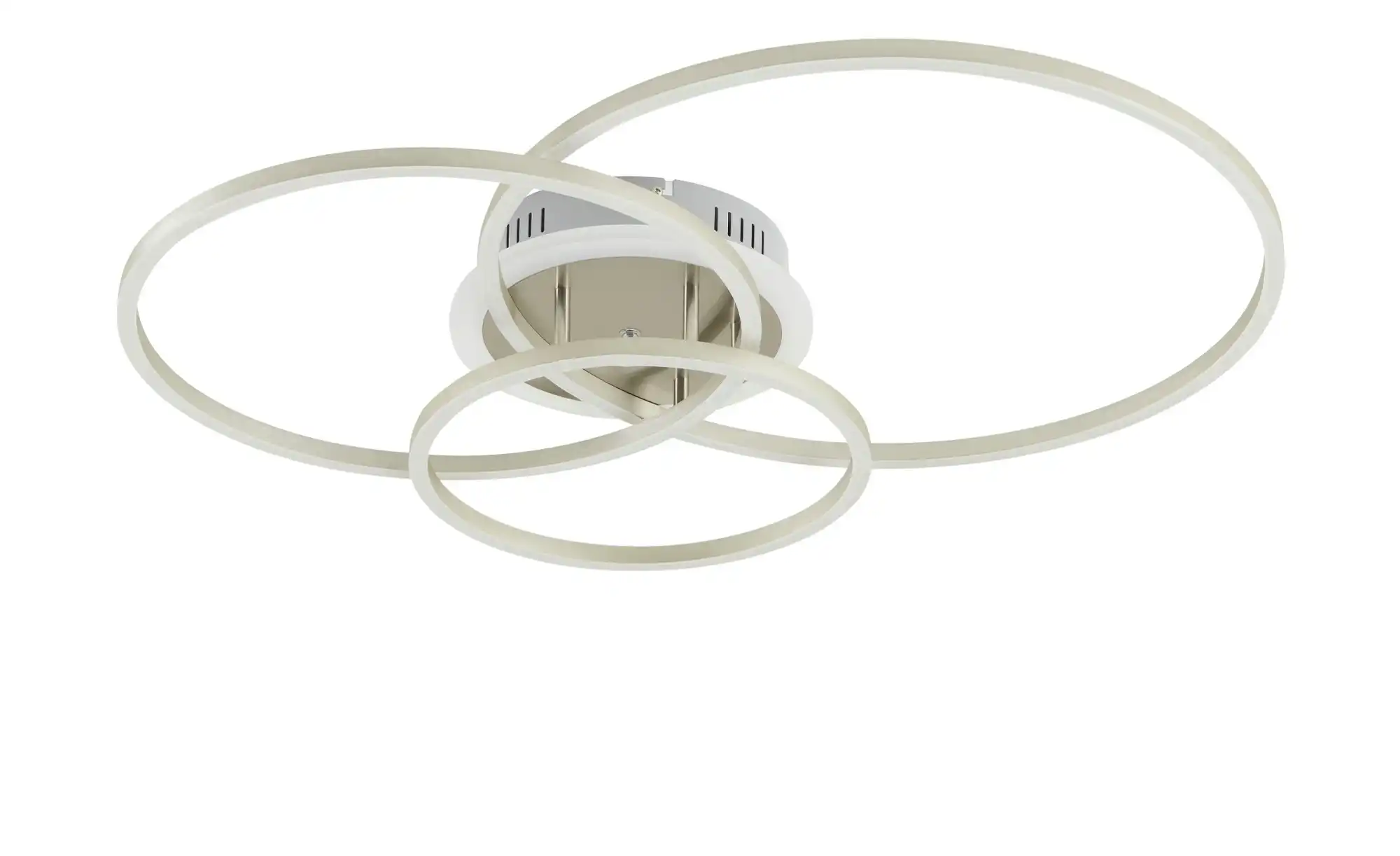 Meisterleuchten LED-Deckenleuchte, 3 Ringe, alufarben