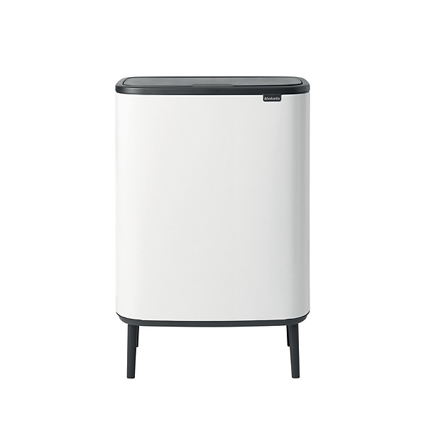 Poubelle Bo Touch Bin Hi Brabantia 2 x 30 L, blanc