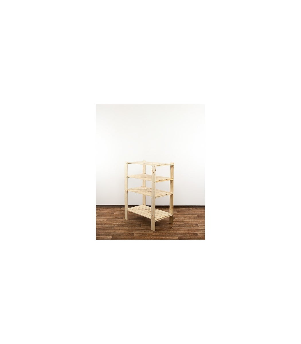 PROREGAL Houten Plank Woodland HxBxD 115 x 80 x 50 cm Plankbelasting 120 kg 4 planken Grenenhout Naturel
