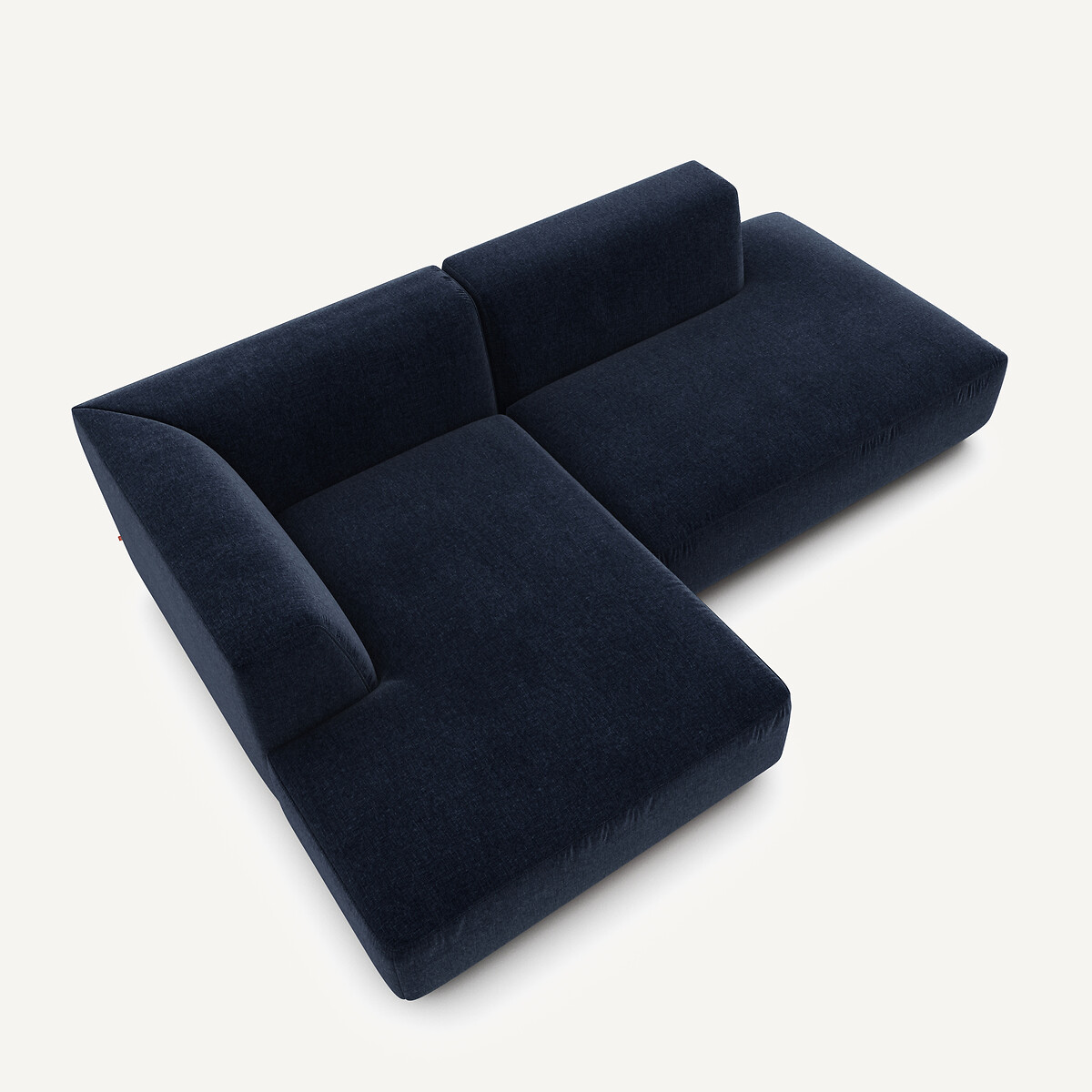 AM.PM<br>Sofá de canto esquerdo em veludo chenille, Jacopo