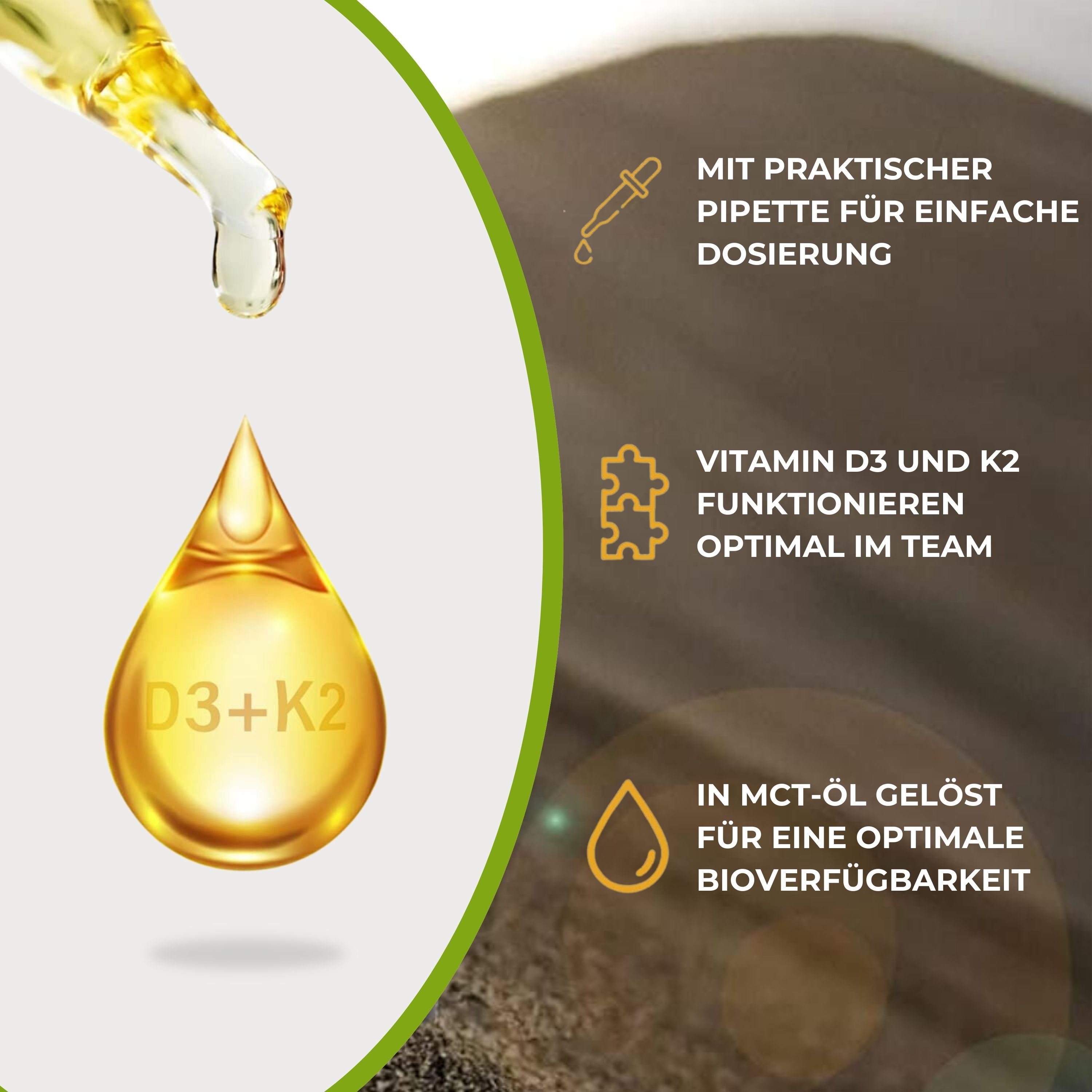 Alphavitalis® Vitamin D3 K2 Tropfen