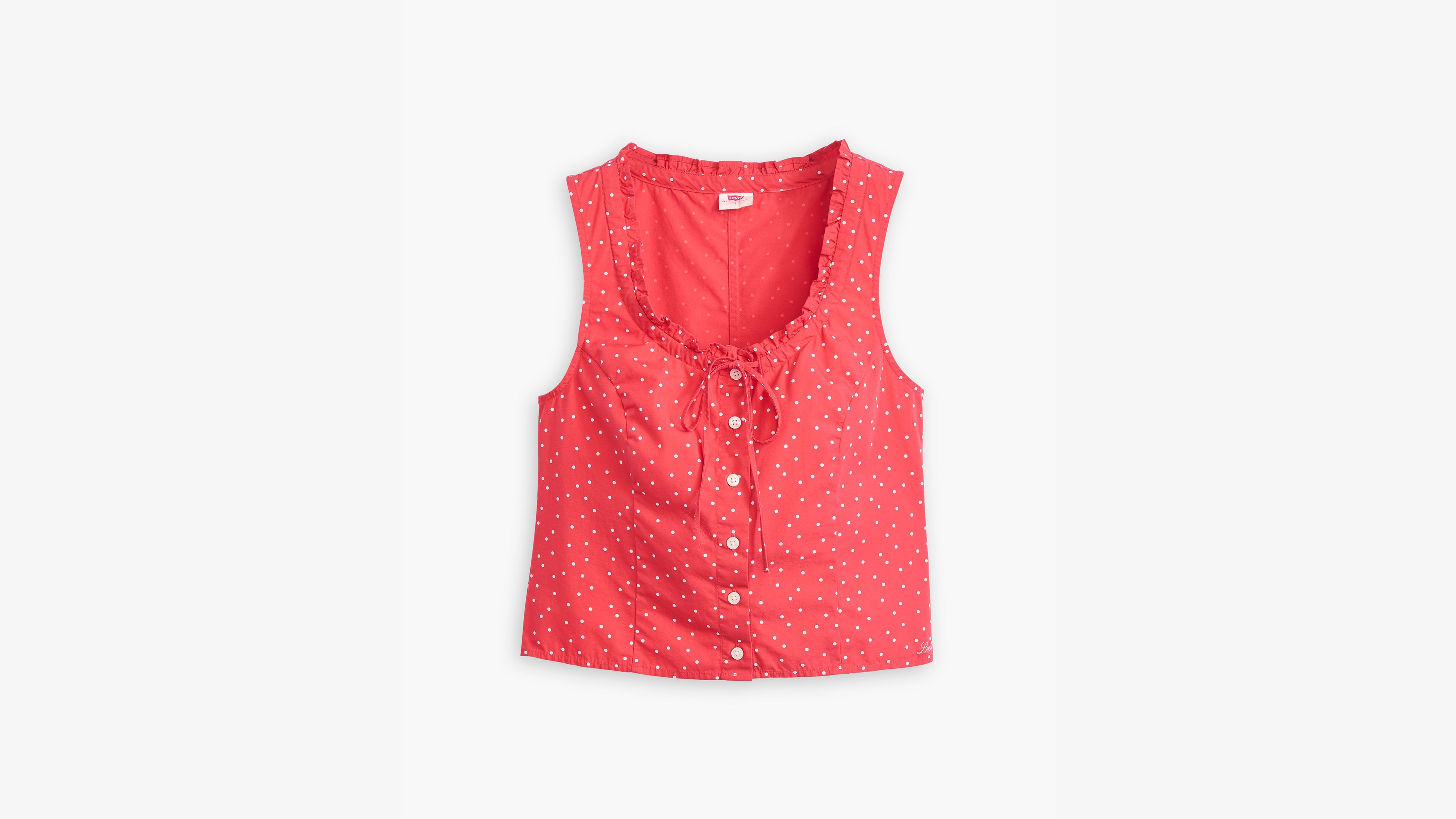 Débardeur Shane - Galia Dot Coral Red - Rouge