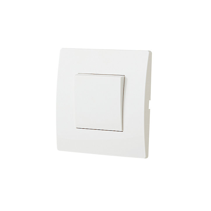 Interrupteur va-et-vient blanc complet, lot de 3
