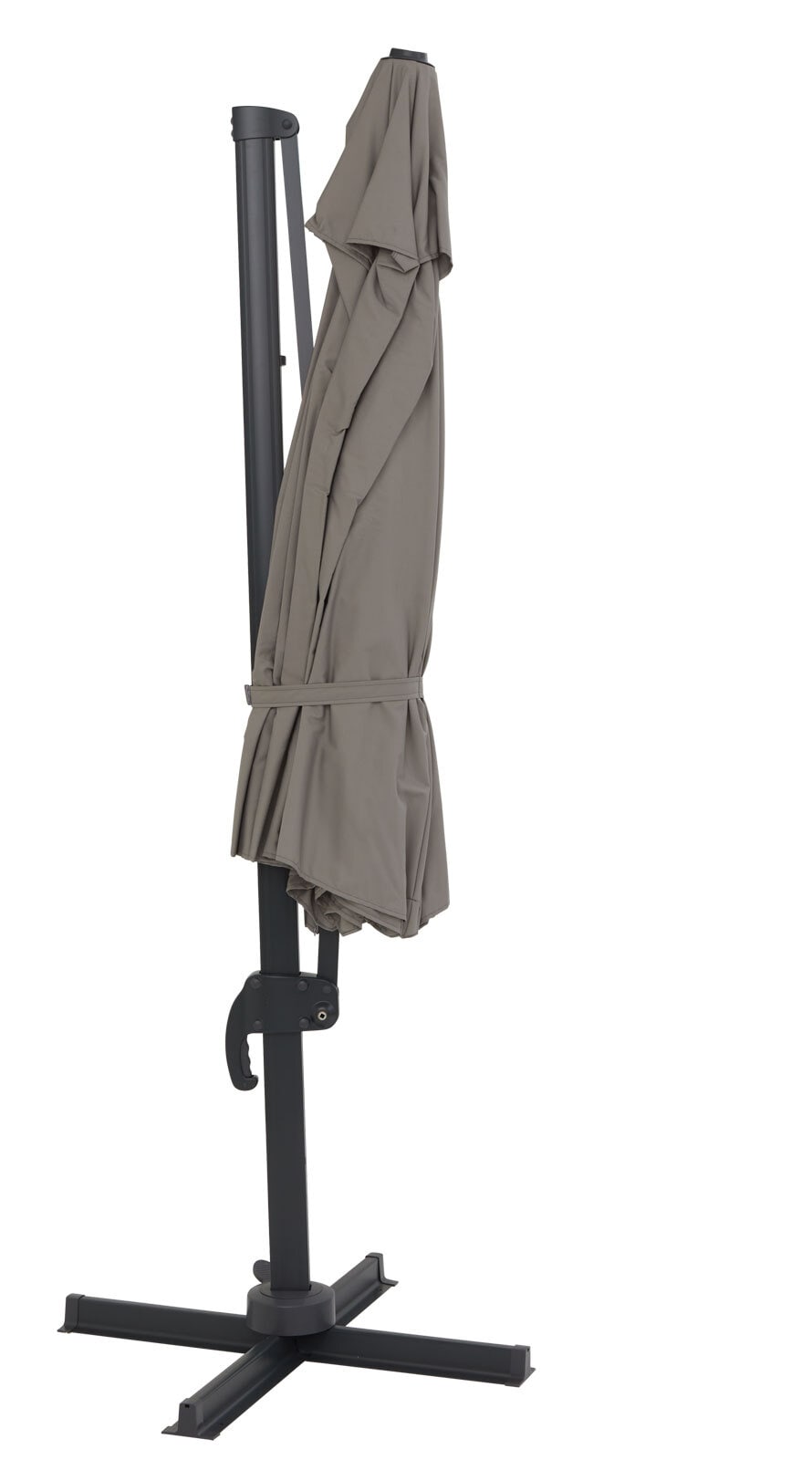 Garden FLAIR Ampelschirm NORMAN 2-teilig 350 cm hellgrau