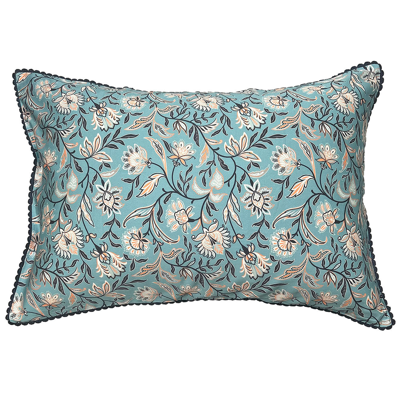 Perle de Coton Taie d'oreiller en satin de coton Cressida multicolore