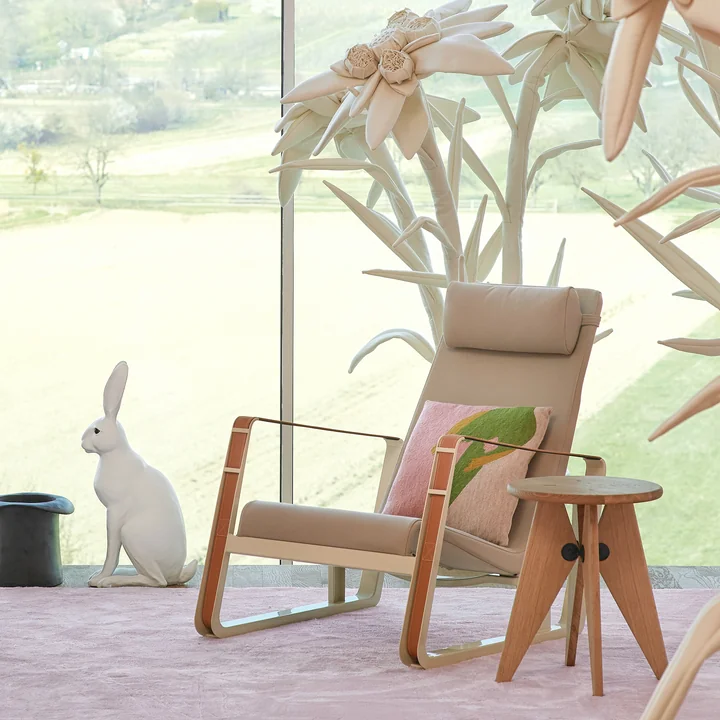 Vitra - Tabouret Solvay, Eiche dunkel / schwarz
