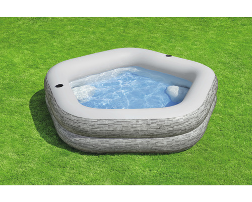 Familiezwembad Bestway® 213 x 206 x 53 cm Steenwand grijs