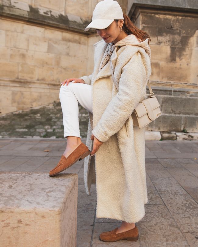 Mocassin femme camel  - Yasmine